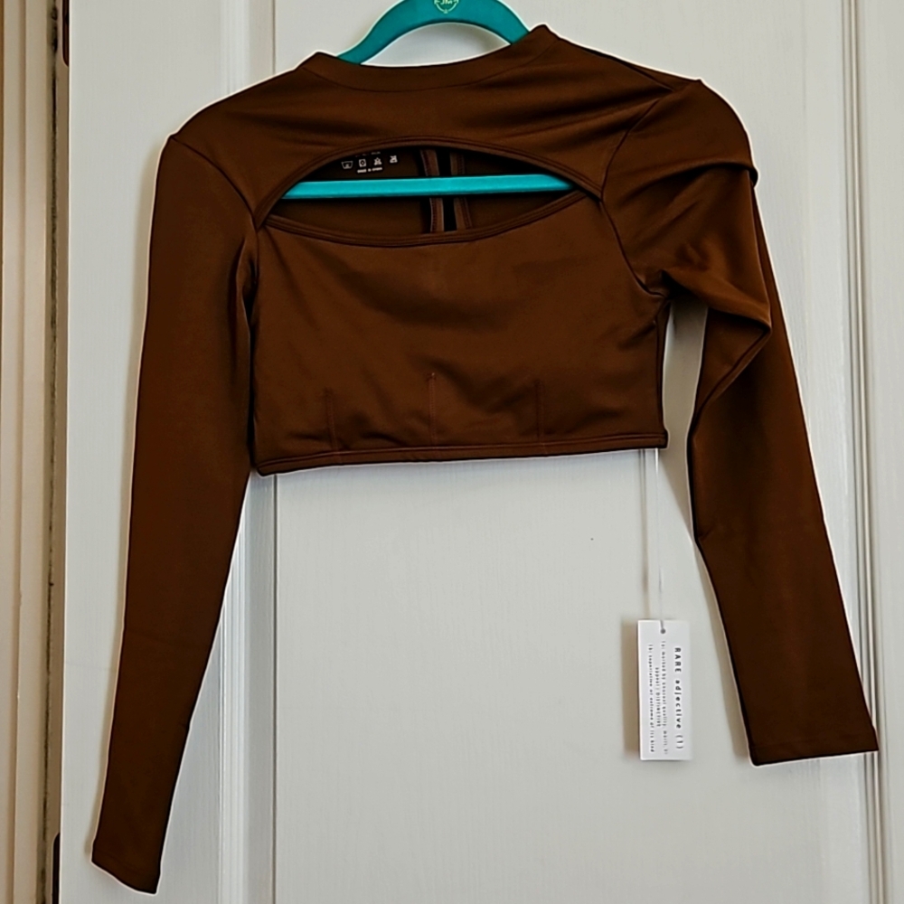 Rare Fit Sports Bra Medium - NWT Brown